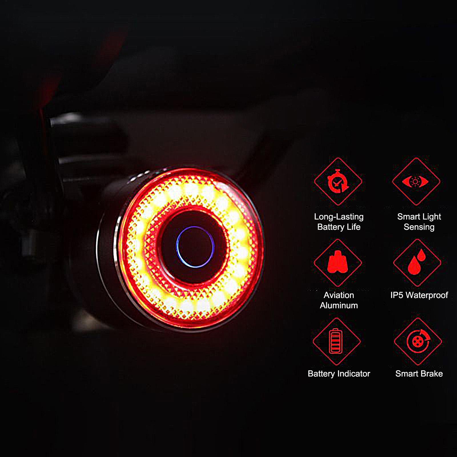 Bicycle Brake Light Smart Bike - Mountain Biking Lights ulasan dan harga