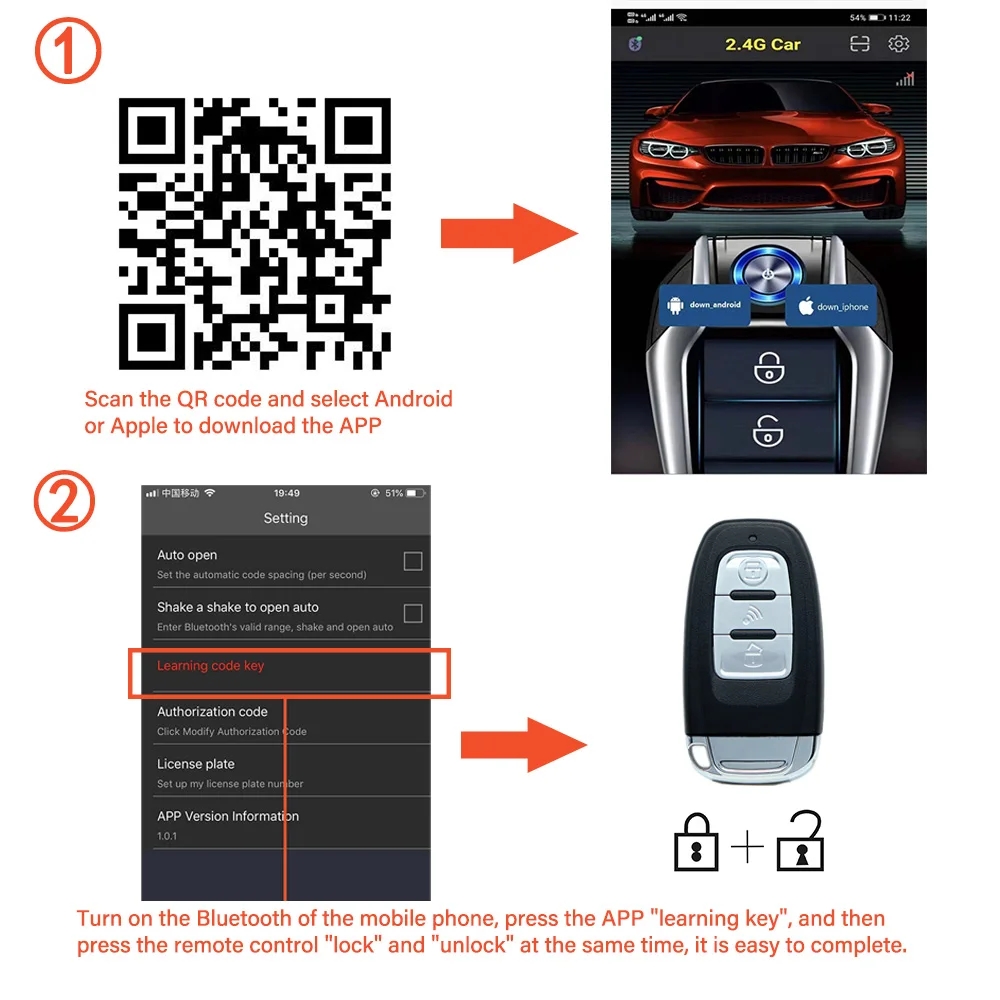 Universal Car Alarm Auto Start - Dropper Post Remote ulasan dan harga