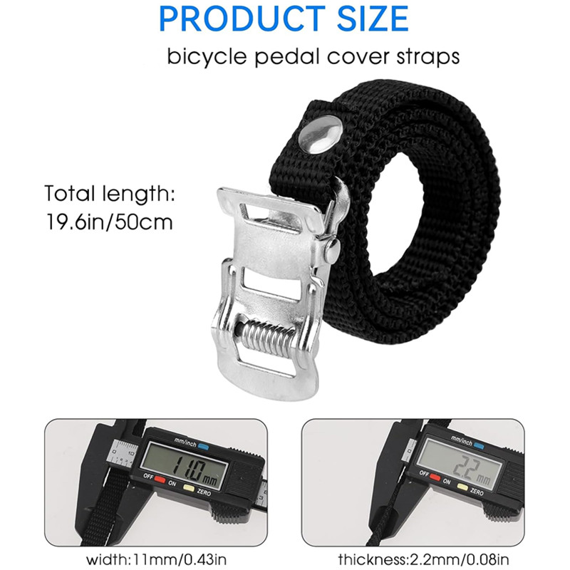 1/2pair Bikes Pedal Toe Straps - Mountain Biking With Dog ulasan dan harga