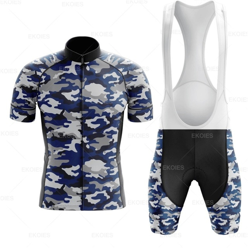 Camouflage Cycling Jersey Set  - Mountain Biking Races ulasan dan harga