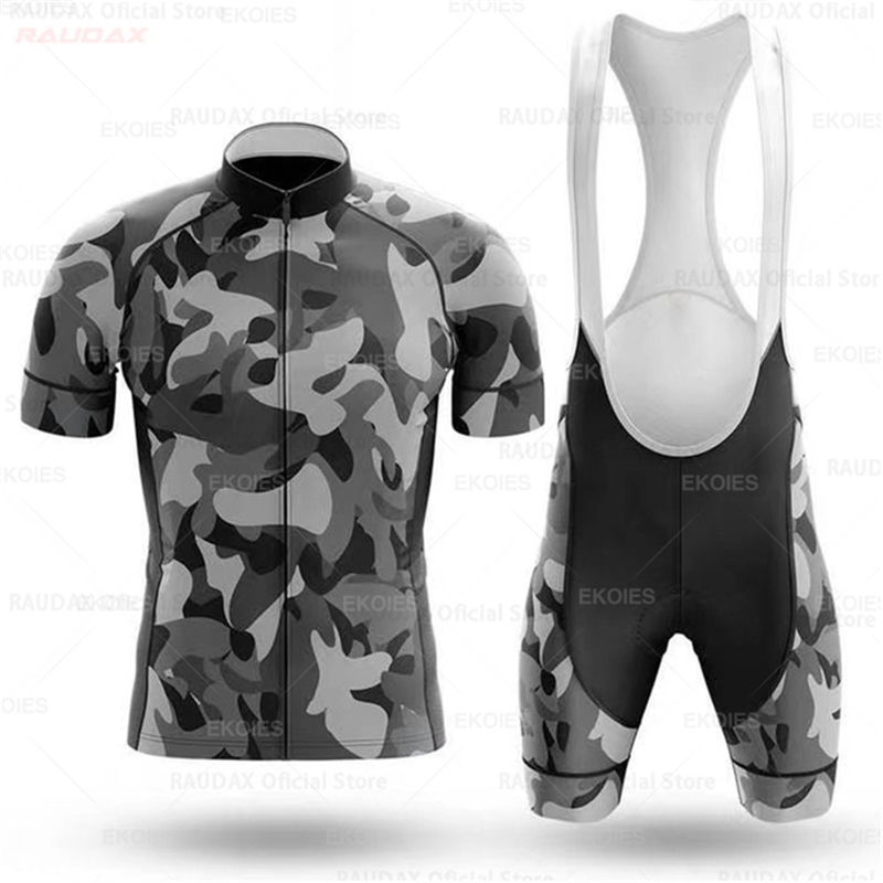Camouflage Cycling Jersey Set  - Mountain Biking Races ulasan dan harga