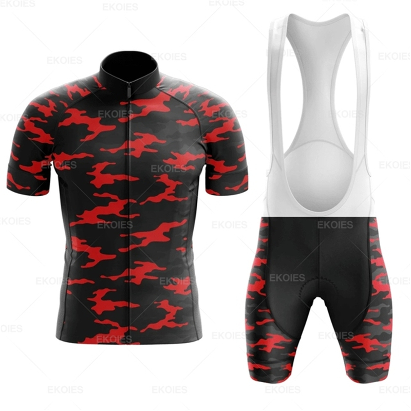 Camouflage Cycling Jersey Set  - Mountain Biking Races ulasan dan harga