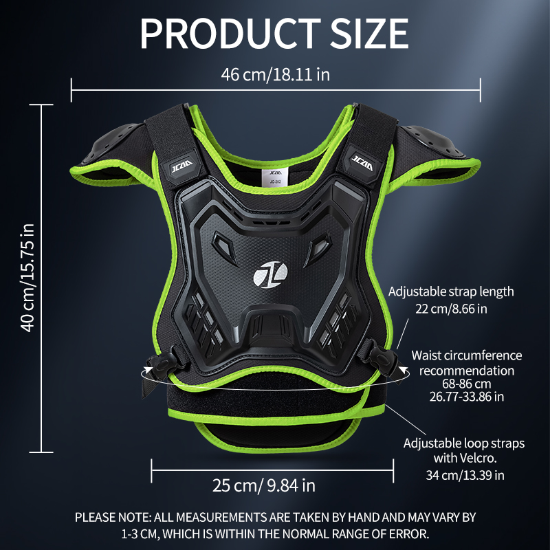 JCAA Children Motorcycle Chest - Mountain Biking Chest Protector ulasan dan harga