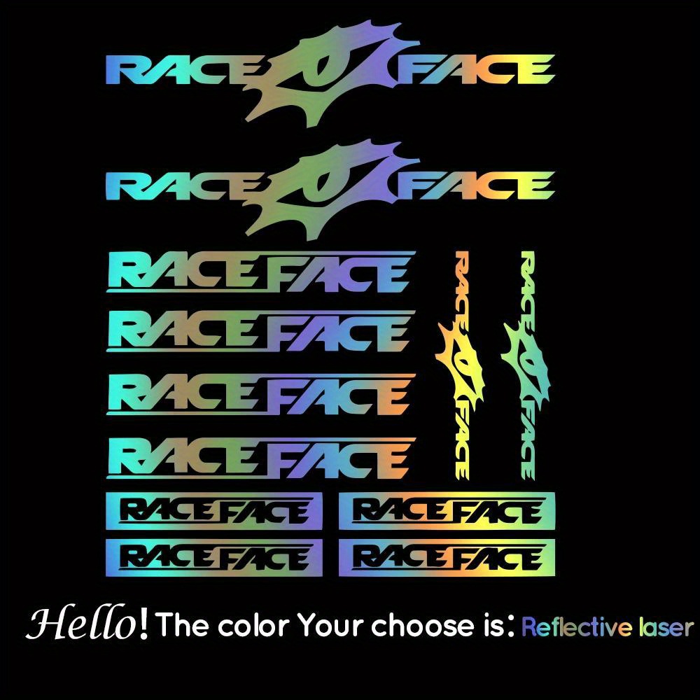 Race Face Bike Sticker Set Wat - Mountain Biking Races ulasan dan harga