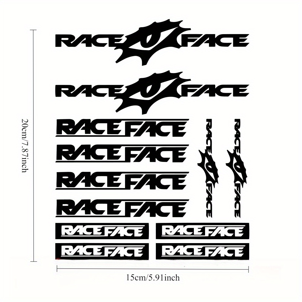 Race Face Bike Sticker Set Wat - Mountain Biking Races ulasan dan harga