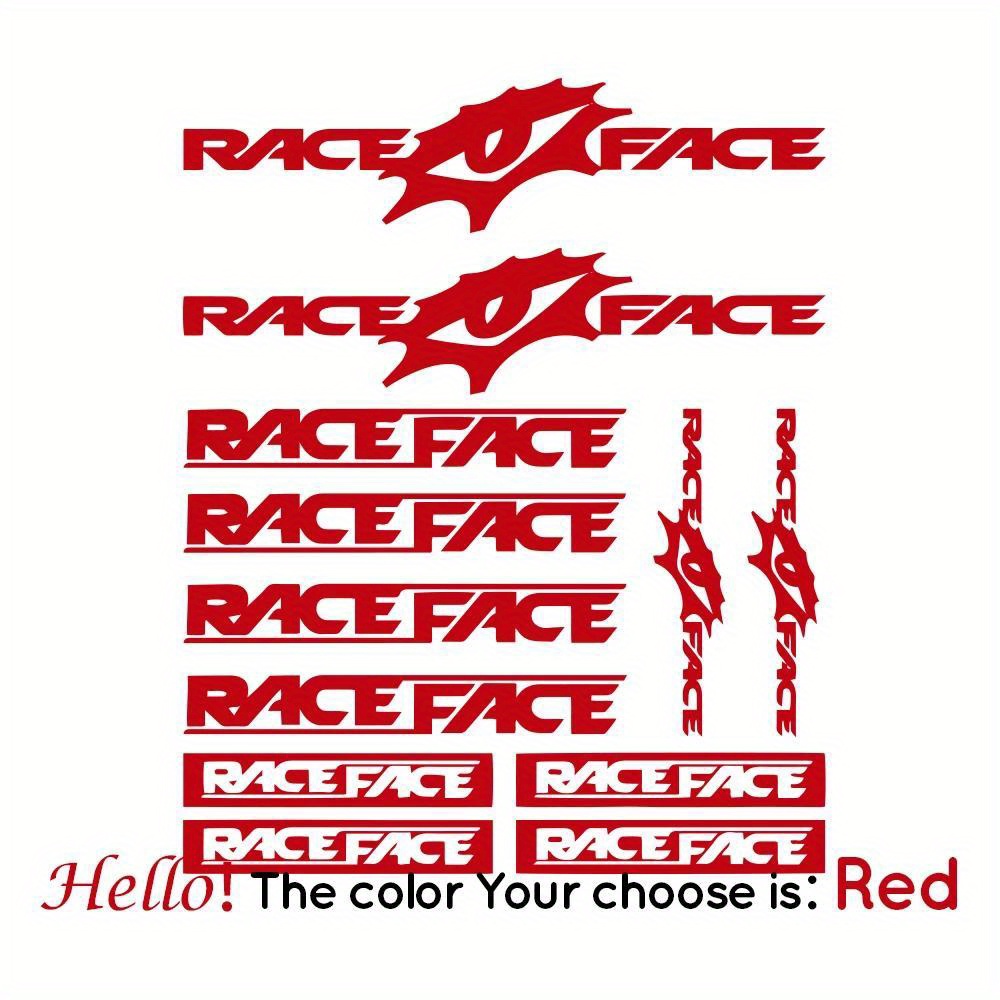 Race Face Bike Sticker Set Wat - Mountain Biking Races ulasan dan harga